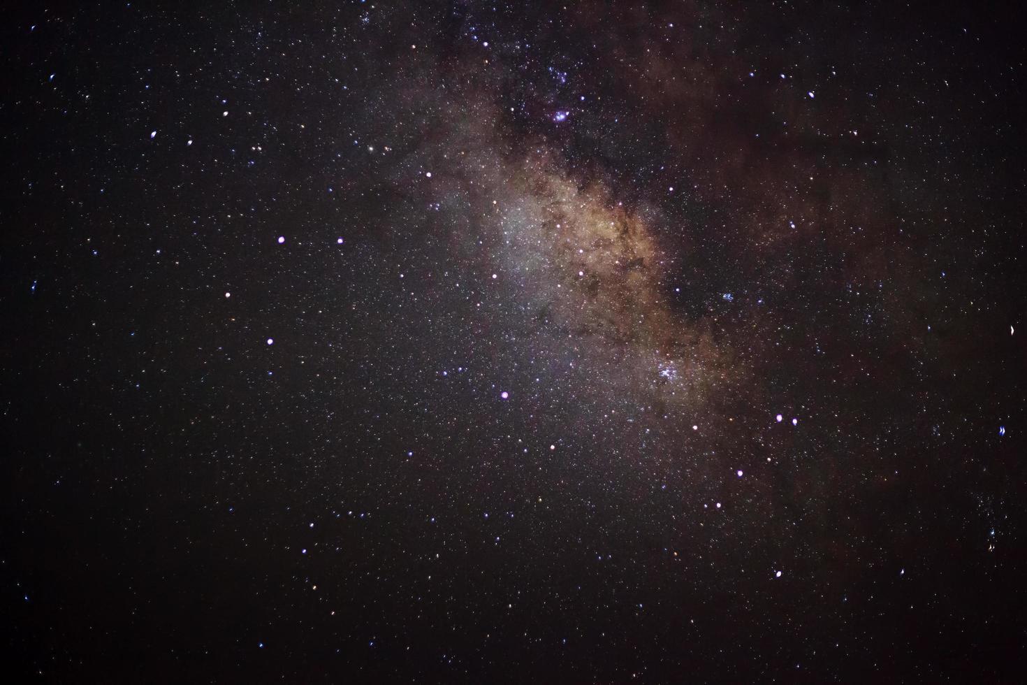 The center of the milky way galaxy, Long exposure photograph photo