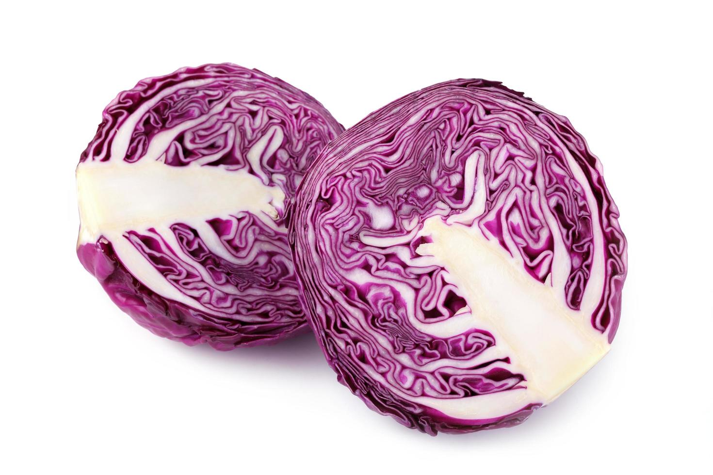 sliced of red cabbage photo