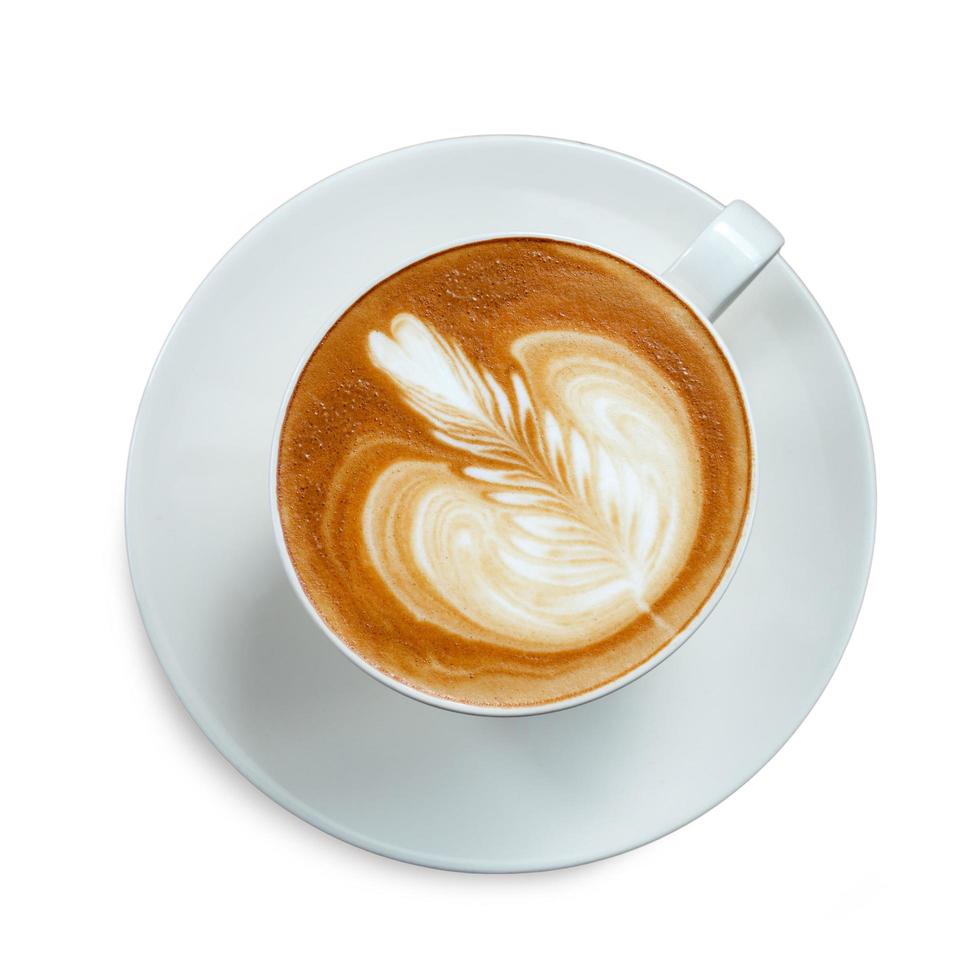 Top view cup of coffee latte 11044642 Stock Photo at Vecteezy