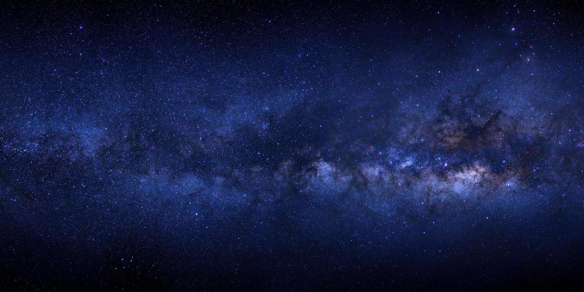 milky way galaxy with stars and space dust in the universe photo