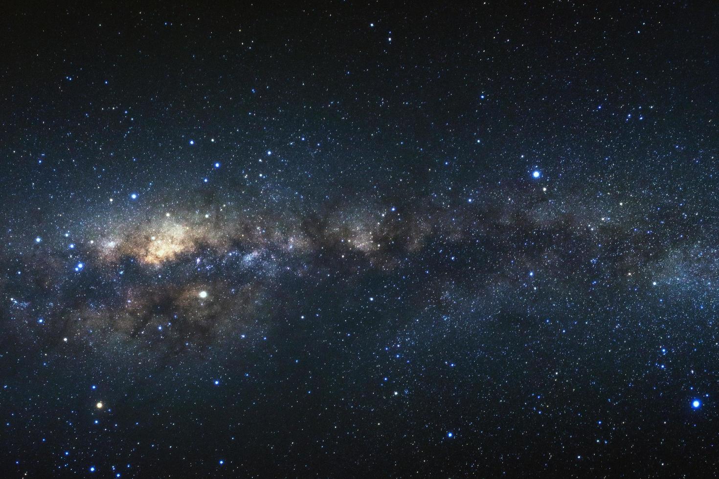 Milky way galaxy with stars and space dust in the universe photo