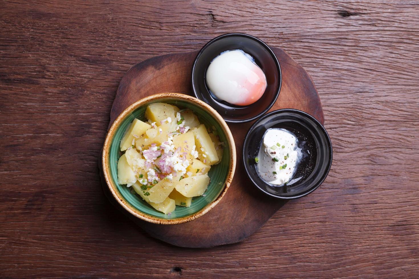 Potato Salad with Eggs 11044858 Stock Photo at Vecteezy