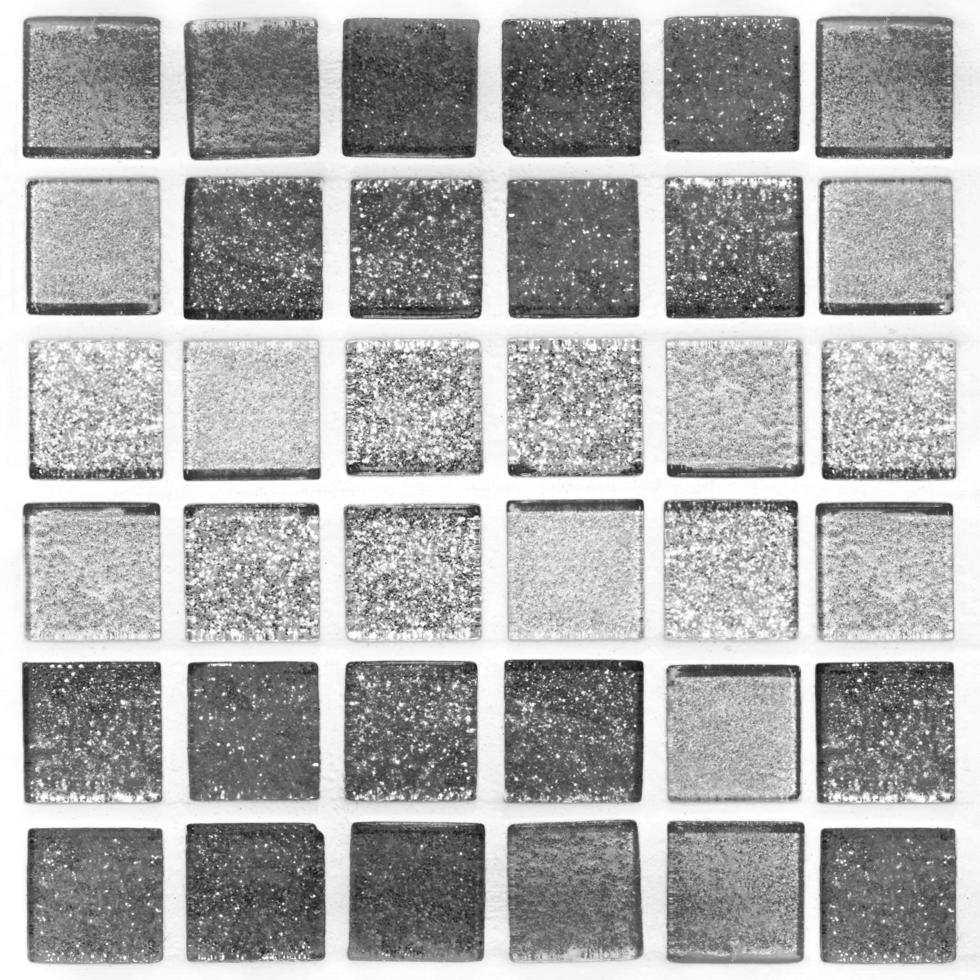 Abstract black and white mosaic tiles for background photo