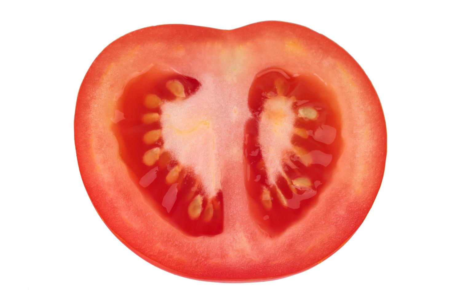 Tomato isolated on white background photo