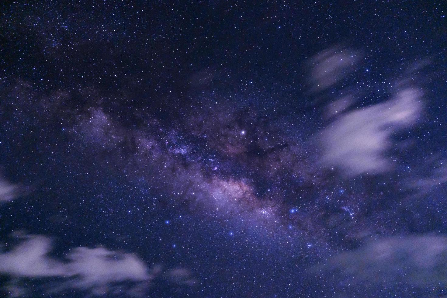 milky way galaxy with cloud and space dust in the universe photo