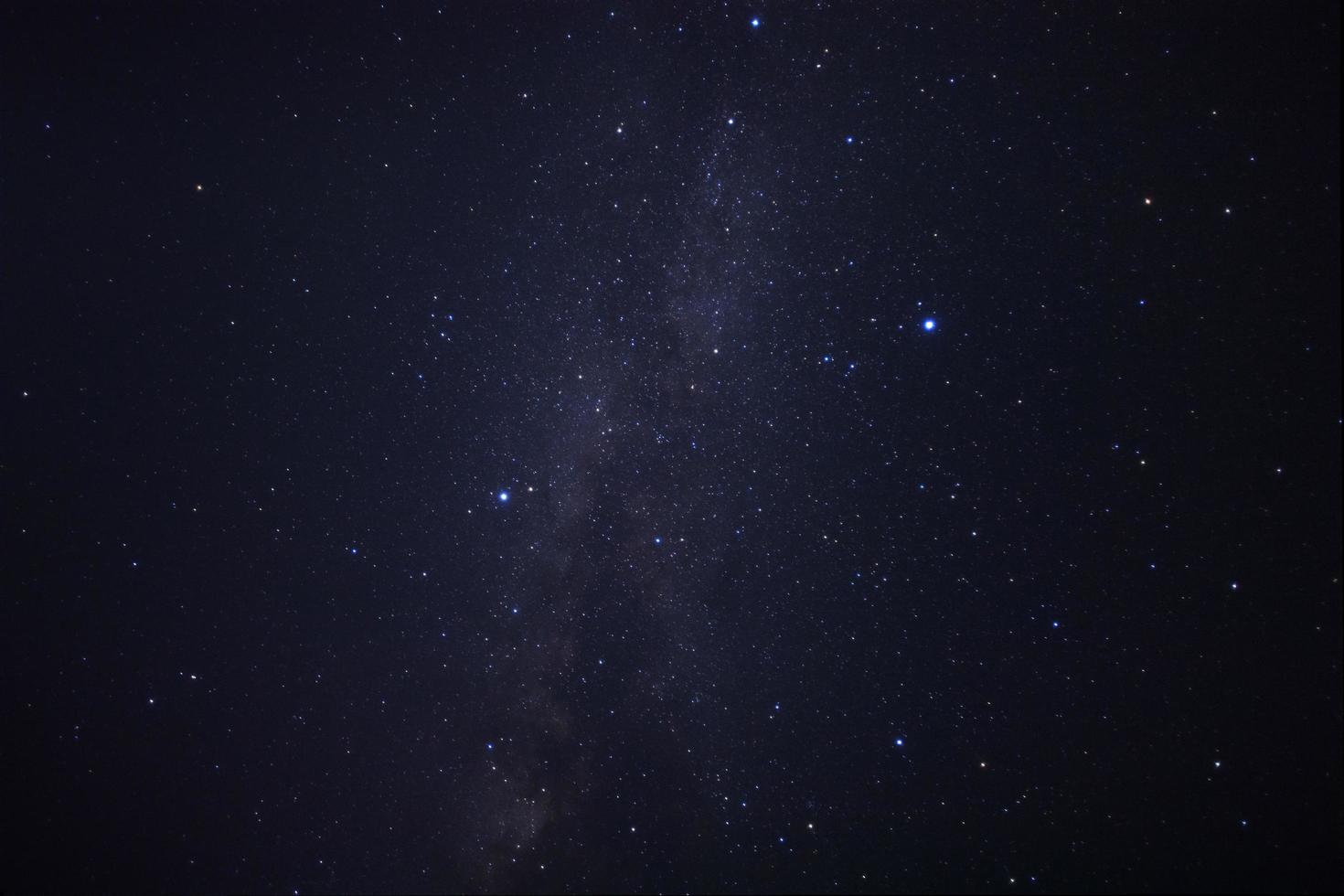 Milky way galaxy. Long exposure photograph.With grain photo