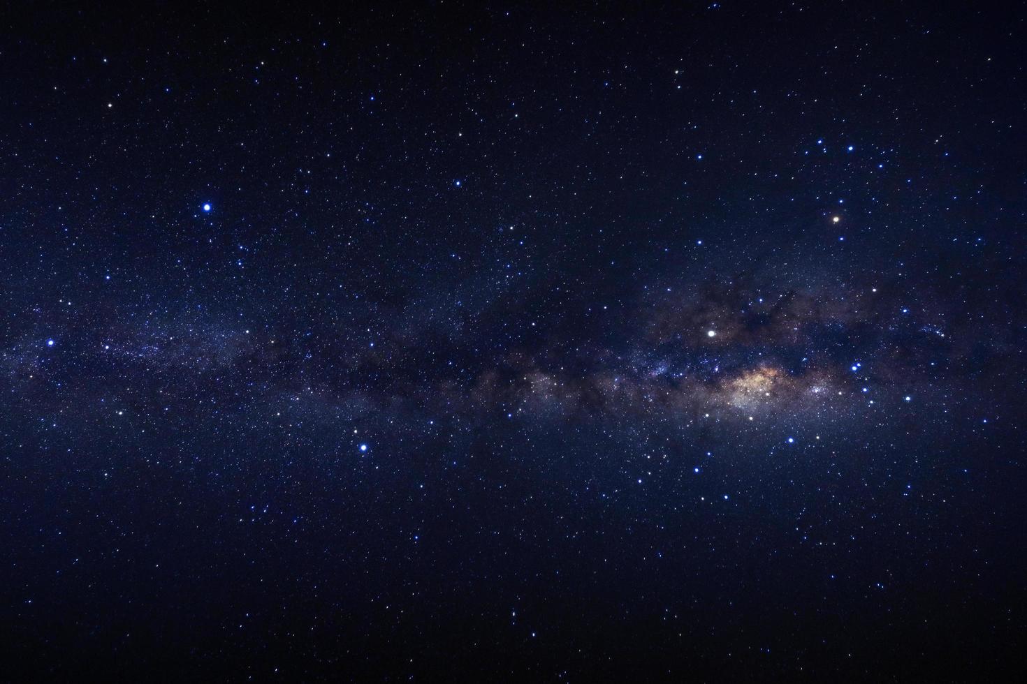 Milky way galaxy with stars and space dust in the universe photo
