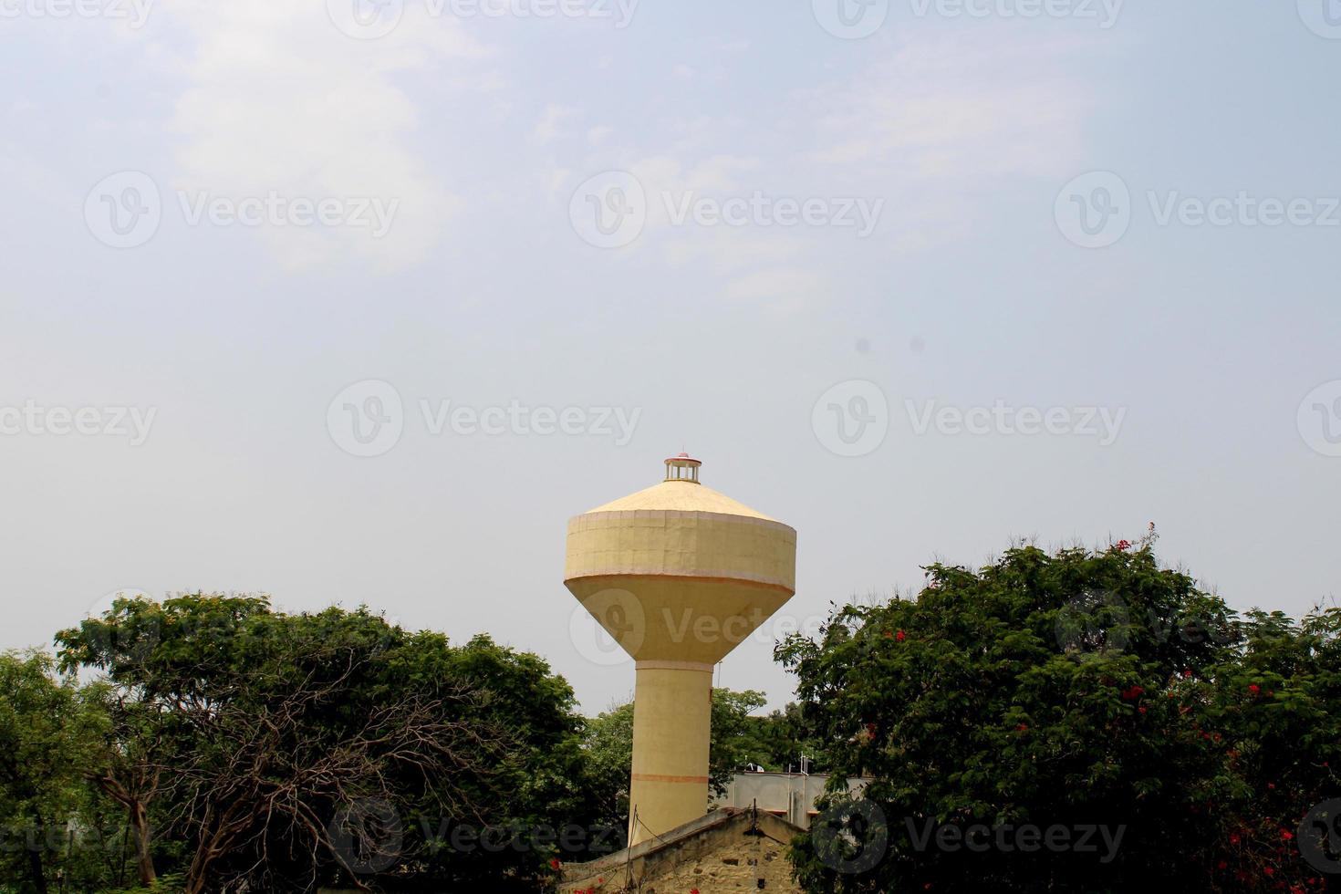 A Water Tank is Built to Store Water. photo