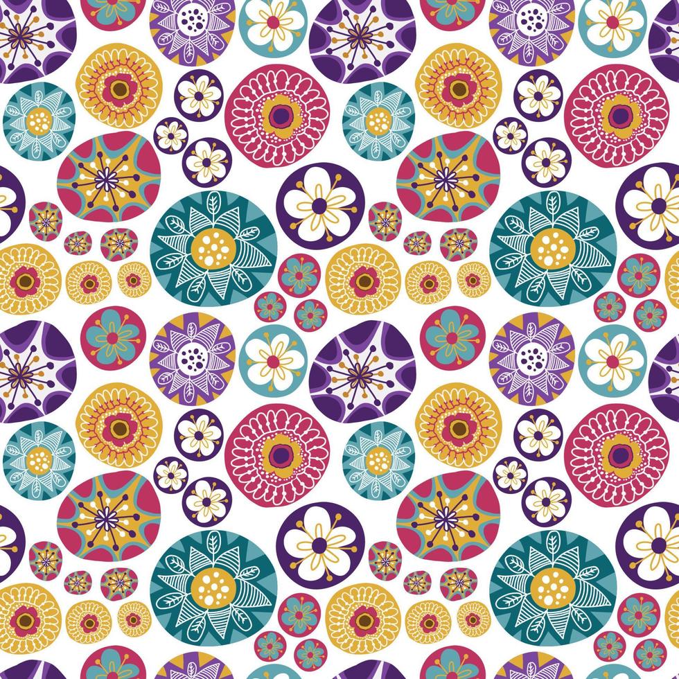 floral seamless pattern in pastel colors, autumn pattern theme vector