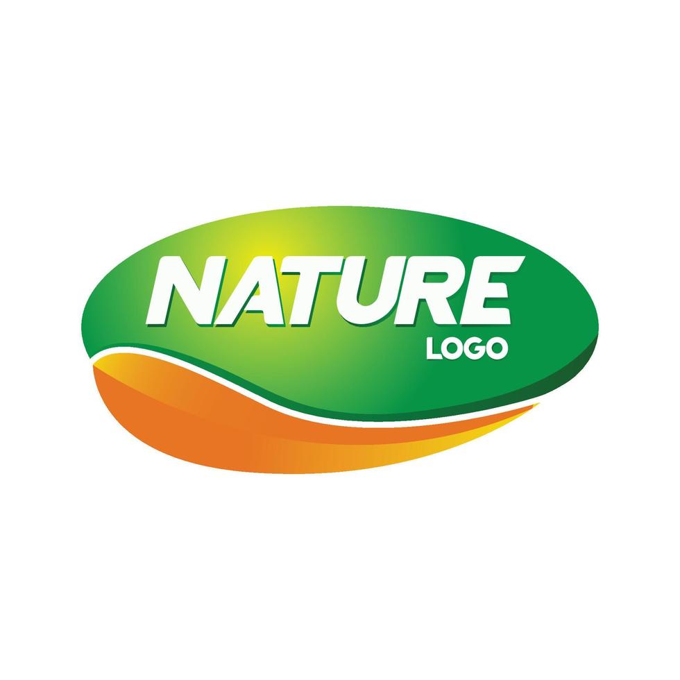 nature logo template vector design