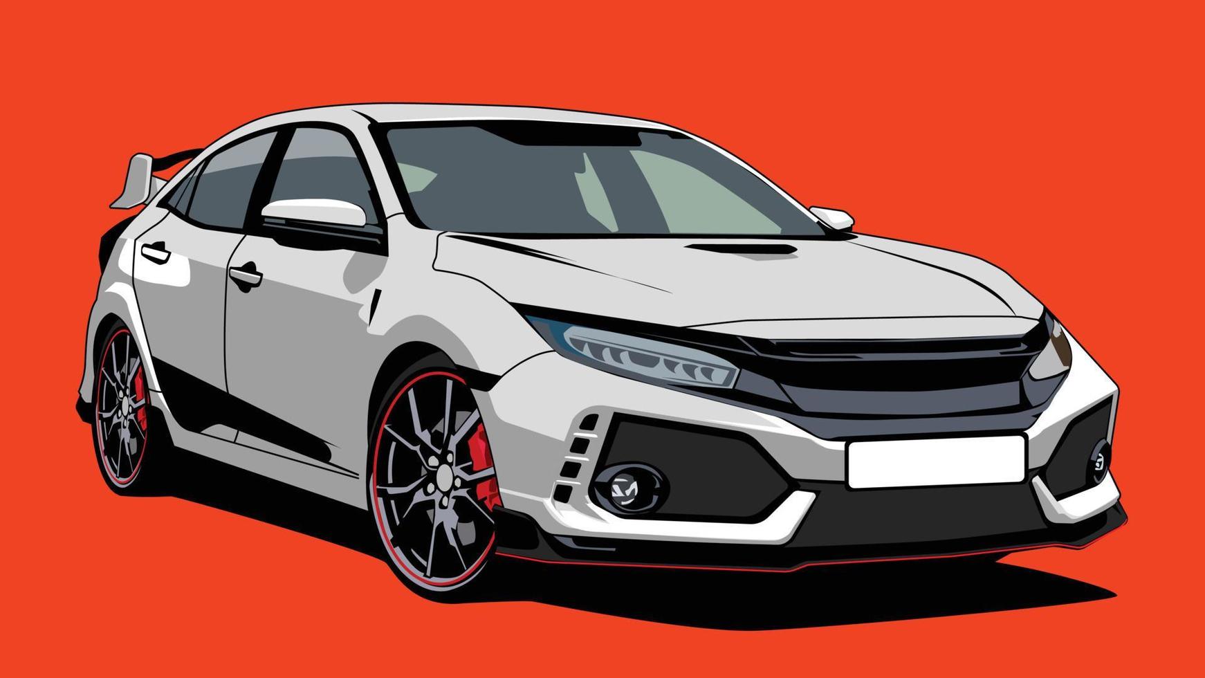 modern sedan car transportation vector design