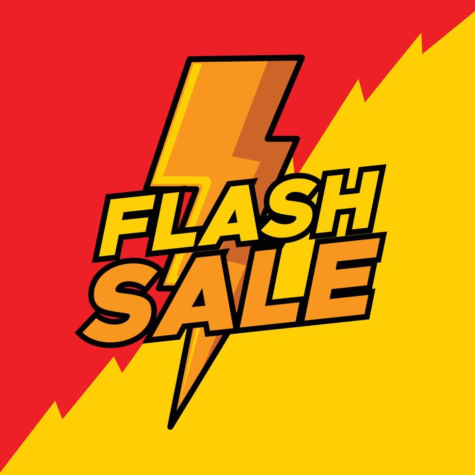 flash sale sign vector design