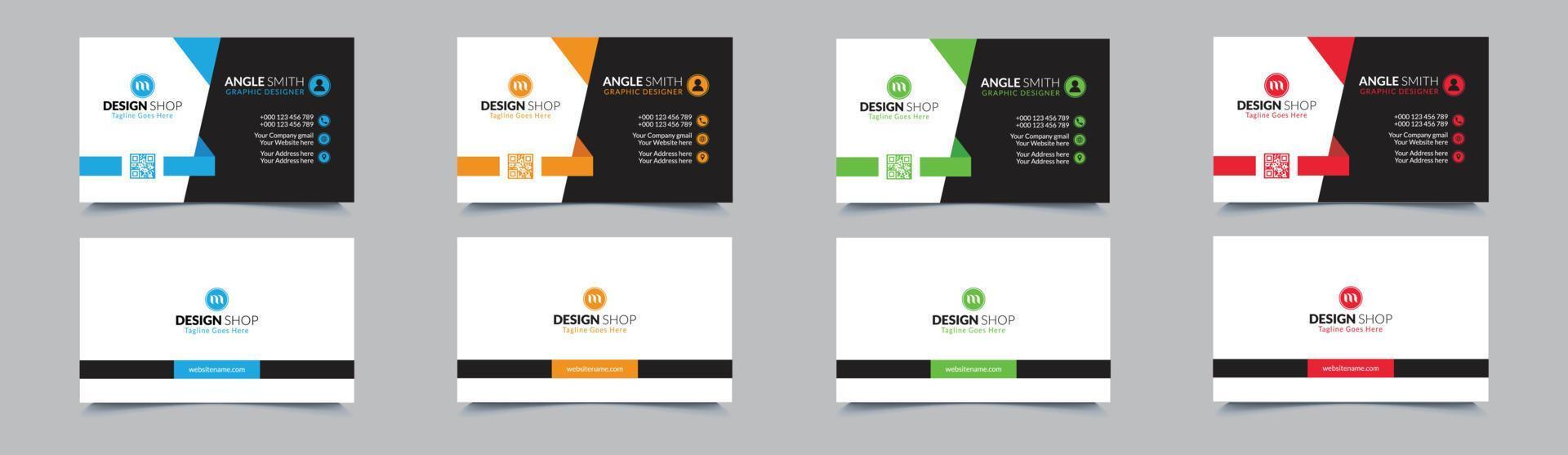 Modern, Creative Business card template vector Print Ready File