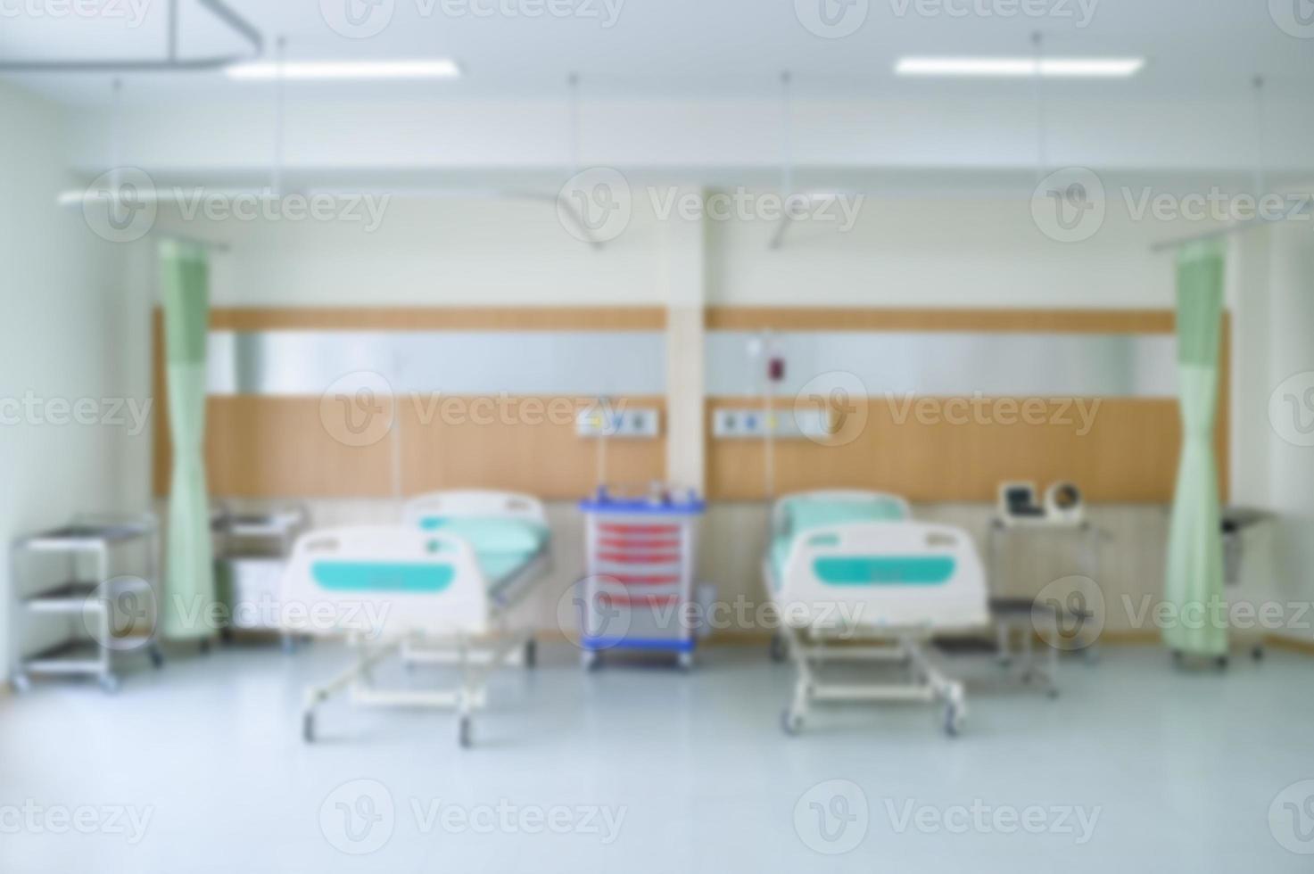 Blurred of Background of Patient bed in hospital , health care concept photo