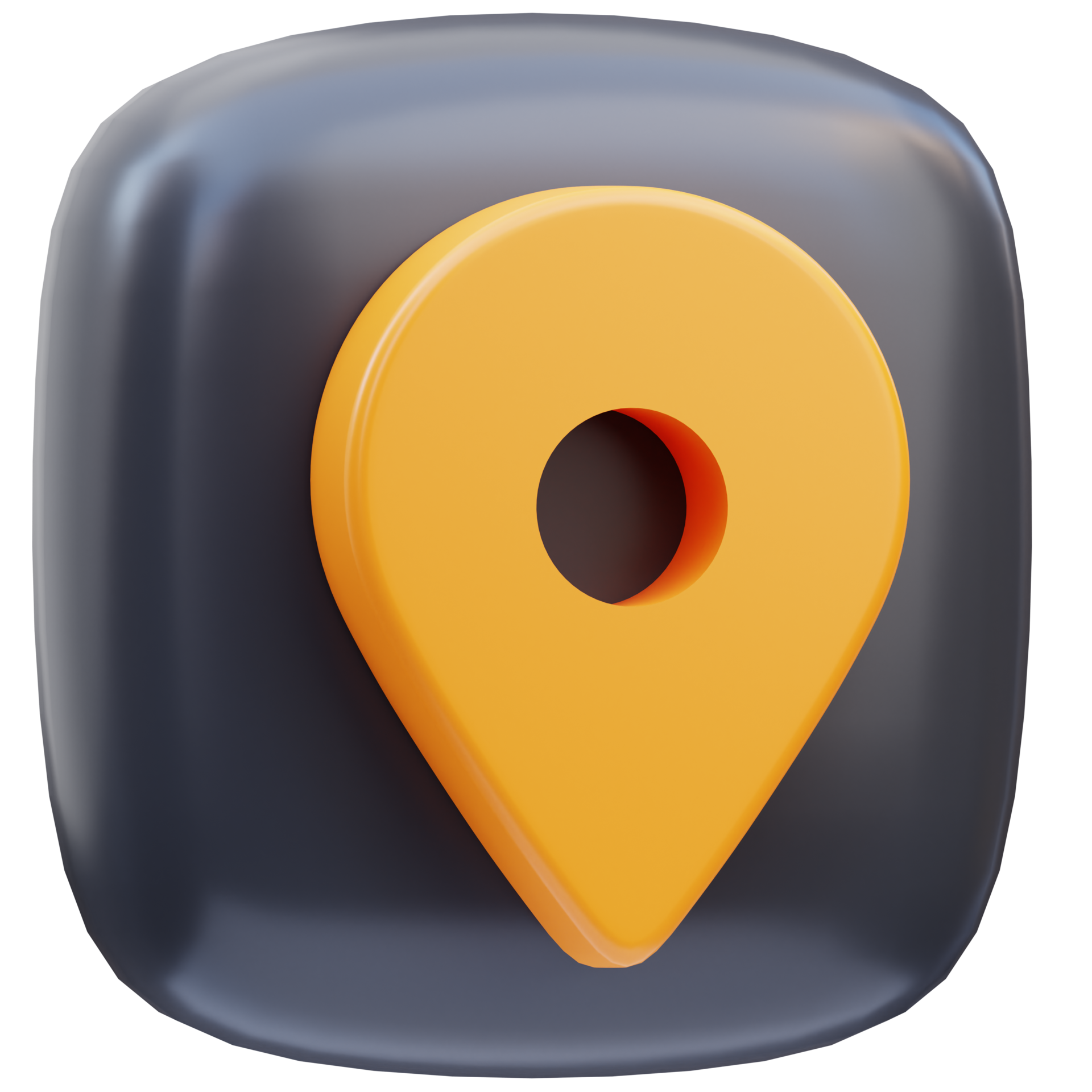 3d rendering of location pin game icon illustration 11047443 PNG