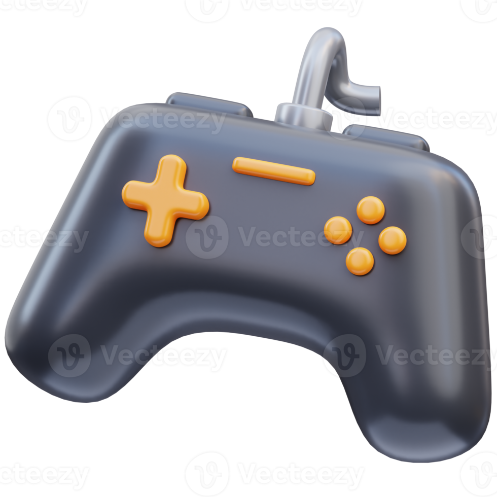 3D-Rendering-Spielsymbol-Illustration, Game-Tool-Gamepad png