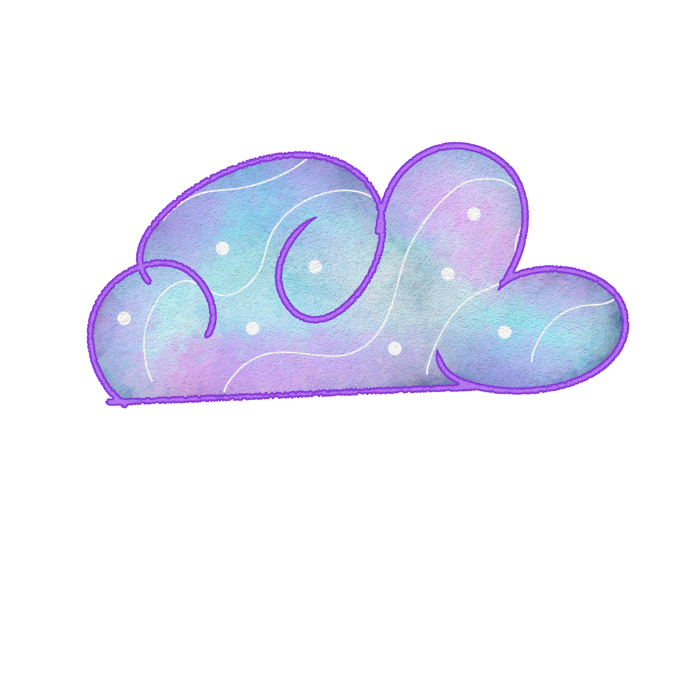 wolk illustratie aquarel png