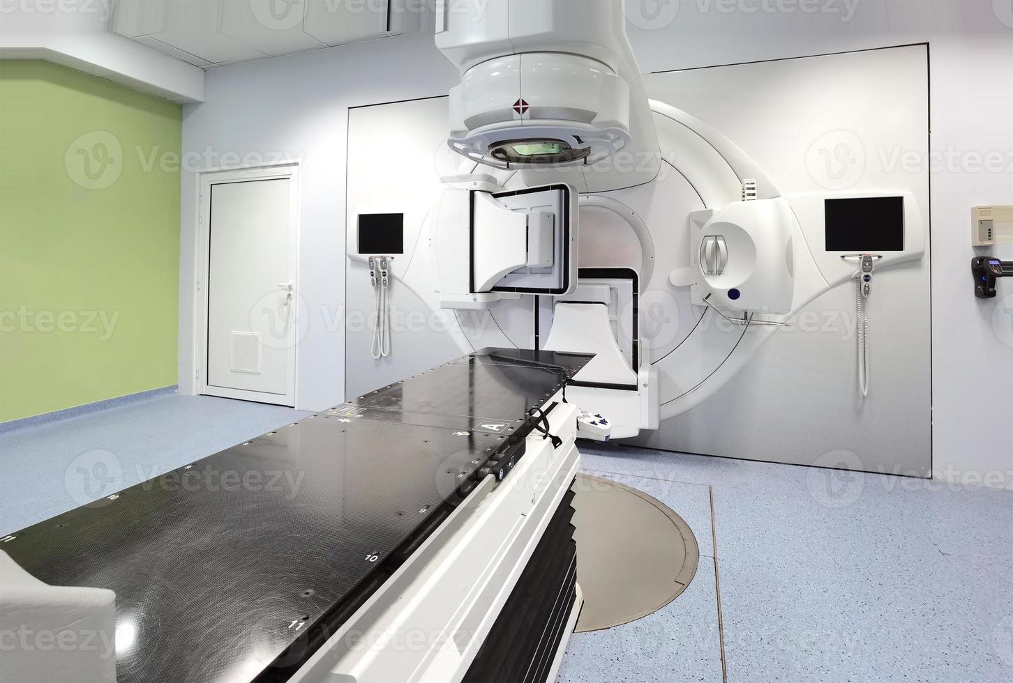 Medical advanced linear accelerator in oncological cancer therapy in a modern hospital. photo