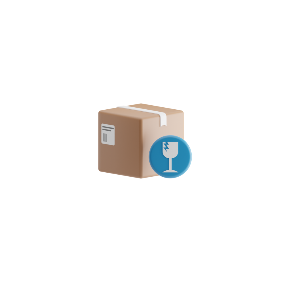 3d geïsoleerd logistiek icoon png