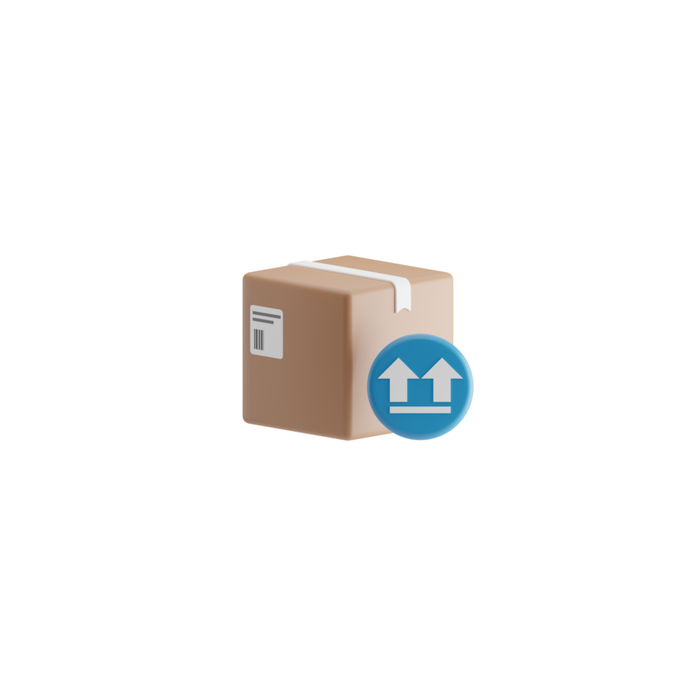 3d geïsoleerd logistiek icoon png