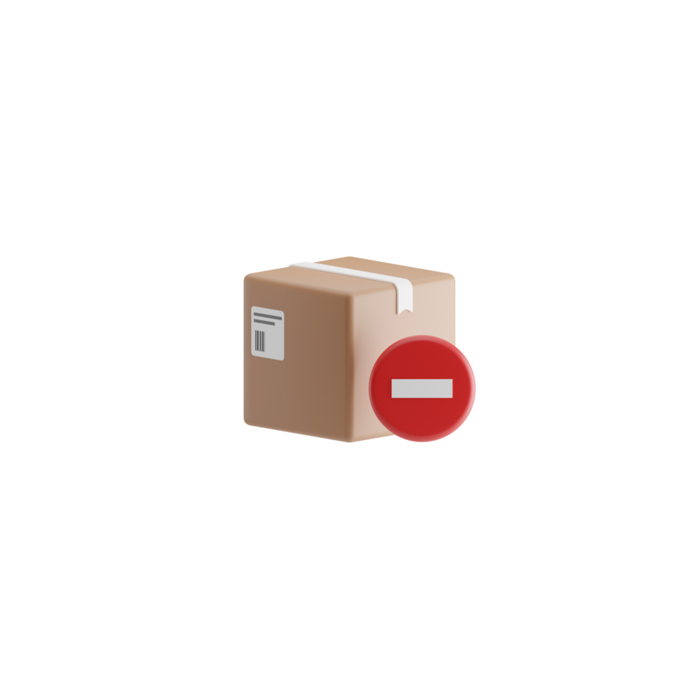 3D Isolated Logistic Icon png