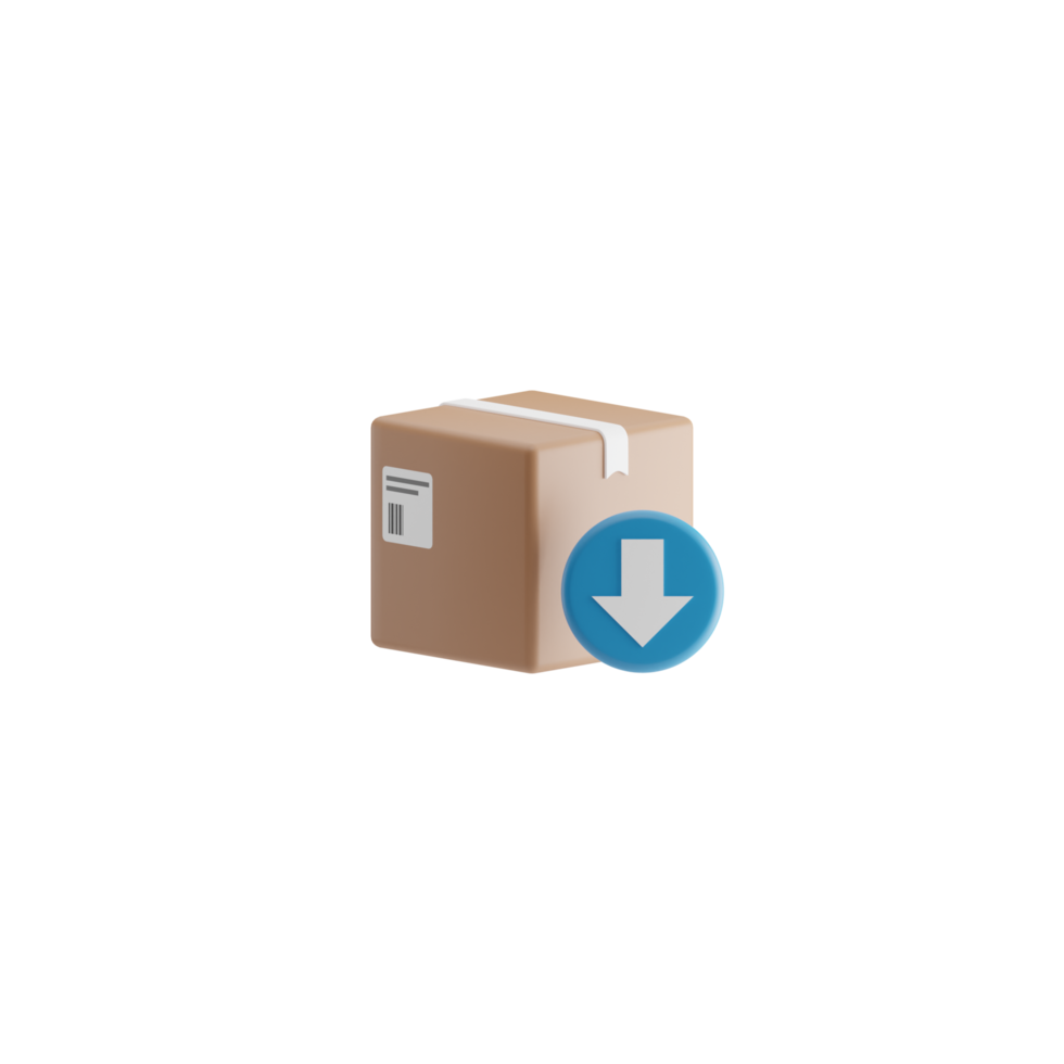 3d geïsoleerd logistiek icoon png