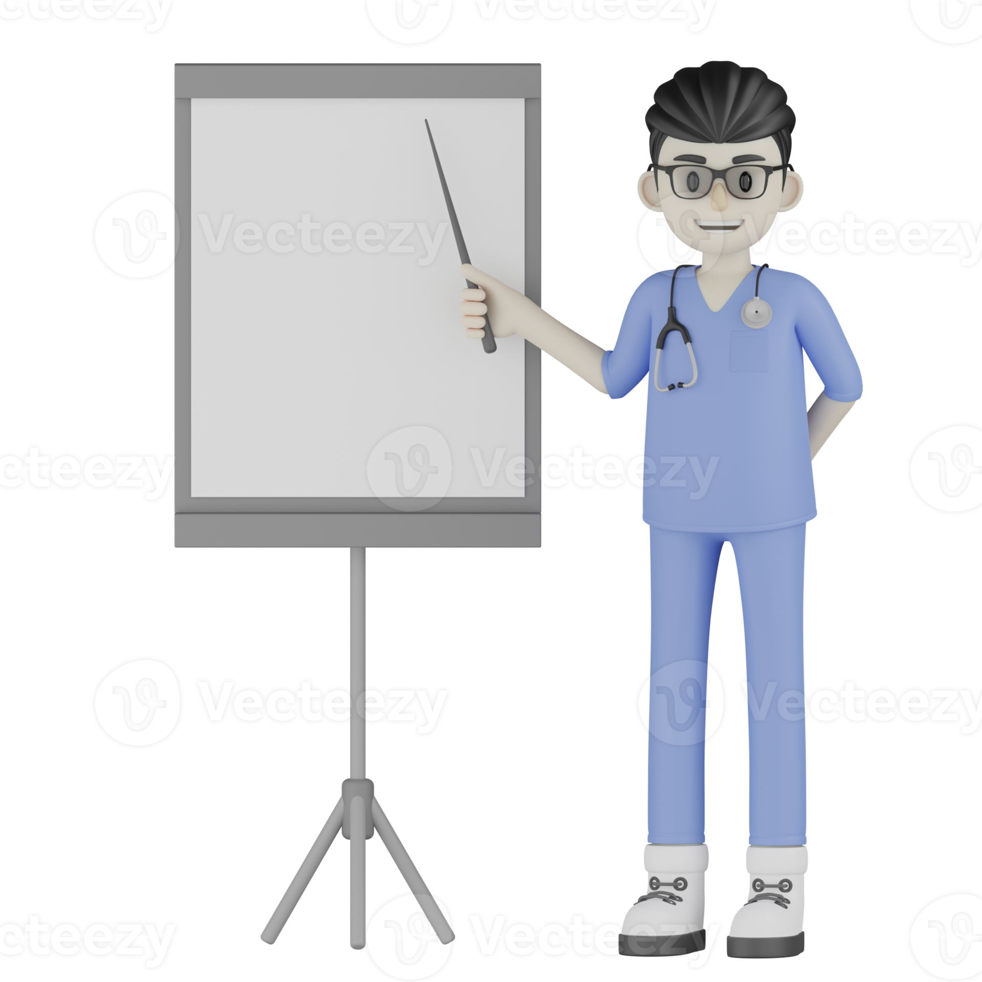 3D Isolated Doctor With A Medical Record 11047925 PNG 3d-isolated-doctor-with-a-medical-record-11047925-png