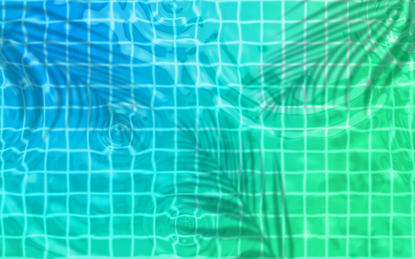 Flow of water is pouring on rippled water surface. Abstract background. with color gradient Copy space for your design photo