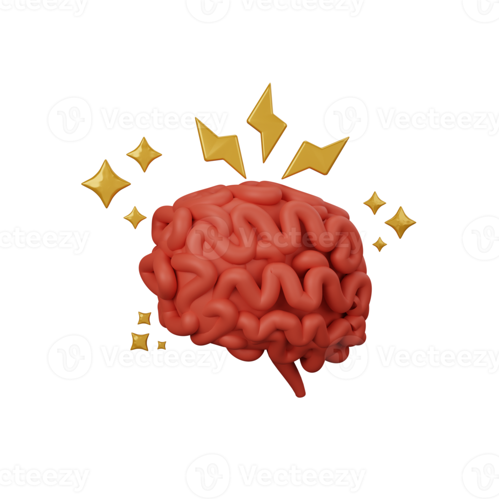 Remue-méninges de rendu 3d isolé utile pour la conception d'entreprise, d'entreprise, d'économie, d'entreprise et de finance png