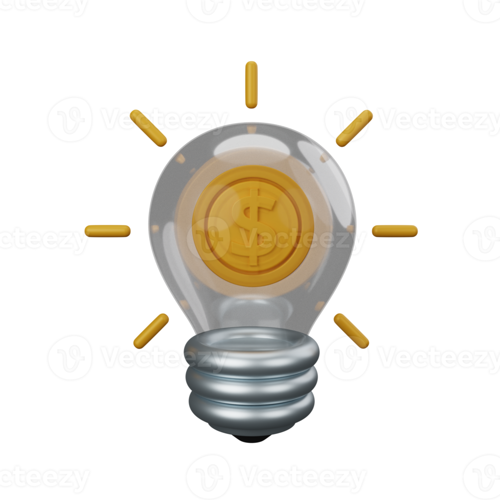 Idea de representación 3d aislada útil para la ilustración de diseño de negocios, moneda, economía y finanzas png