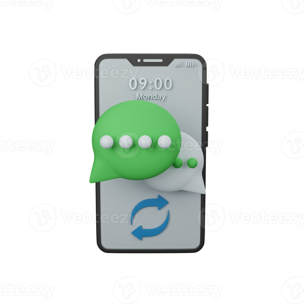 3d renderen chatten geïsoleerd nuttig voor bedrijf, bedrijf, economie, zakelijke en financiën ontwerp png