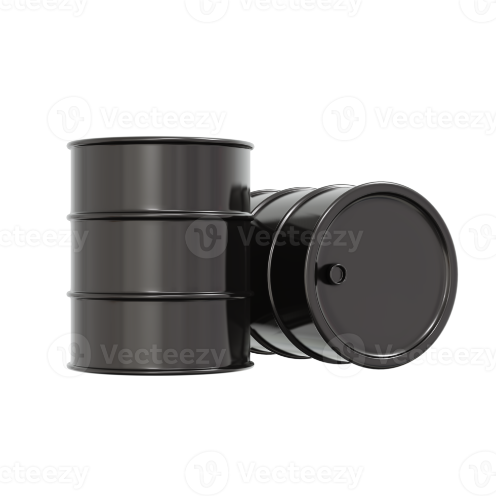 3d interpretazione di petrolio olio tamburo contenitore barile png