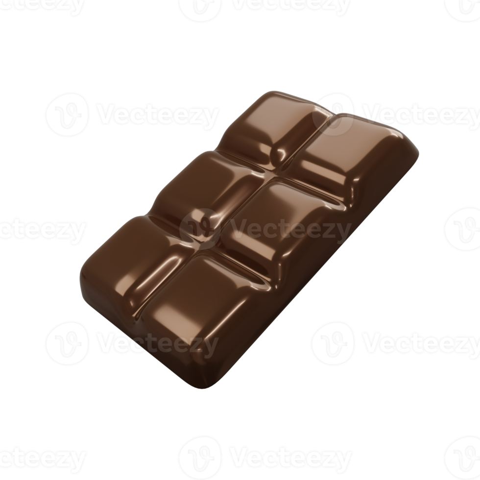 Chocolate Bar 3d render png