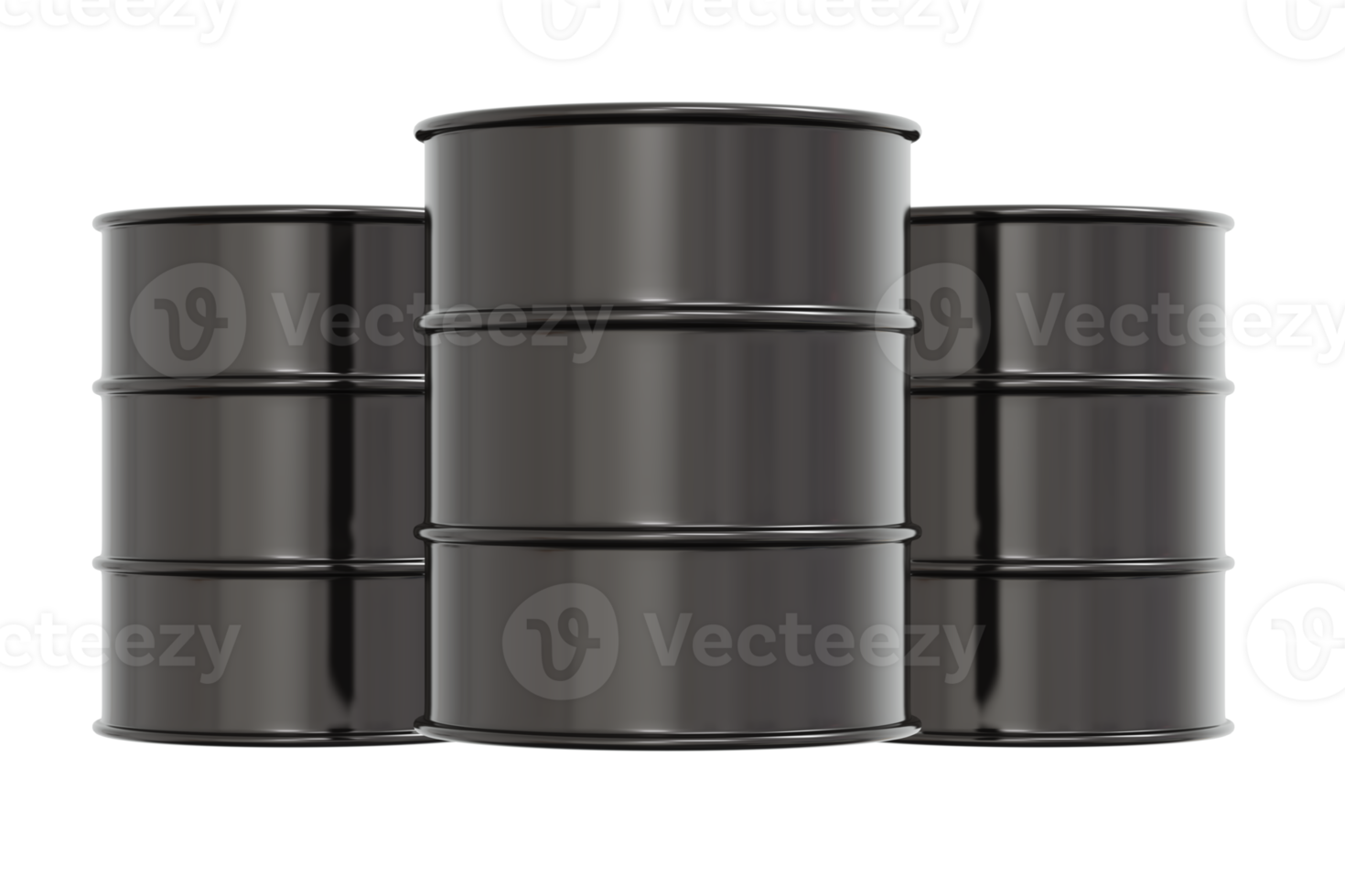 D Rendering of petroleum oil drum container barrel png