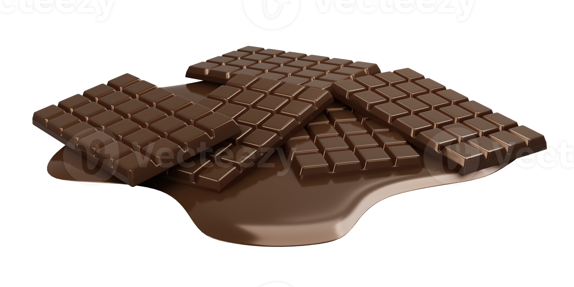 Chocolate Bar isolated 3d render png