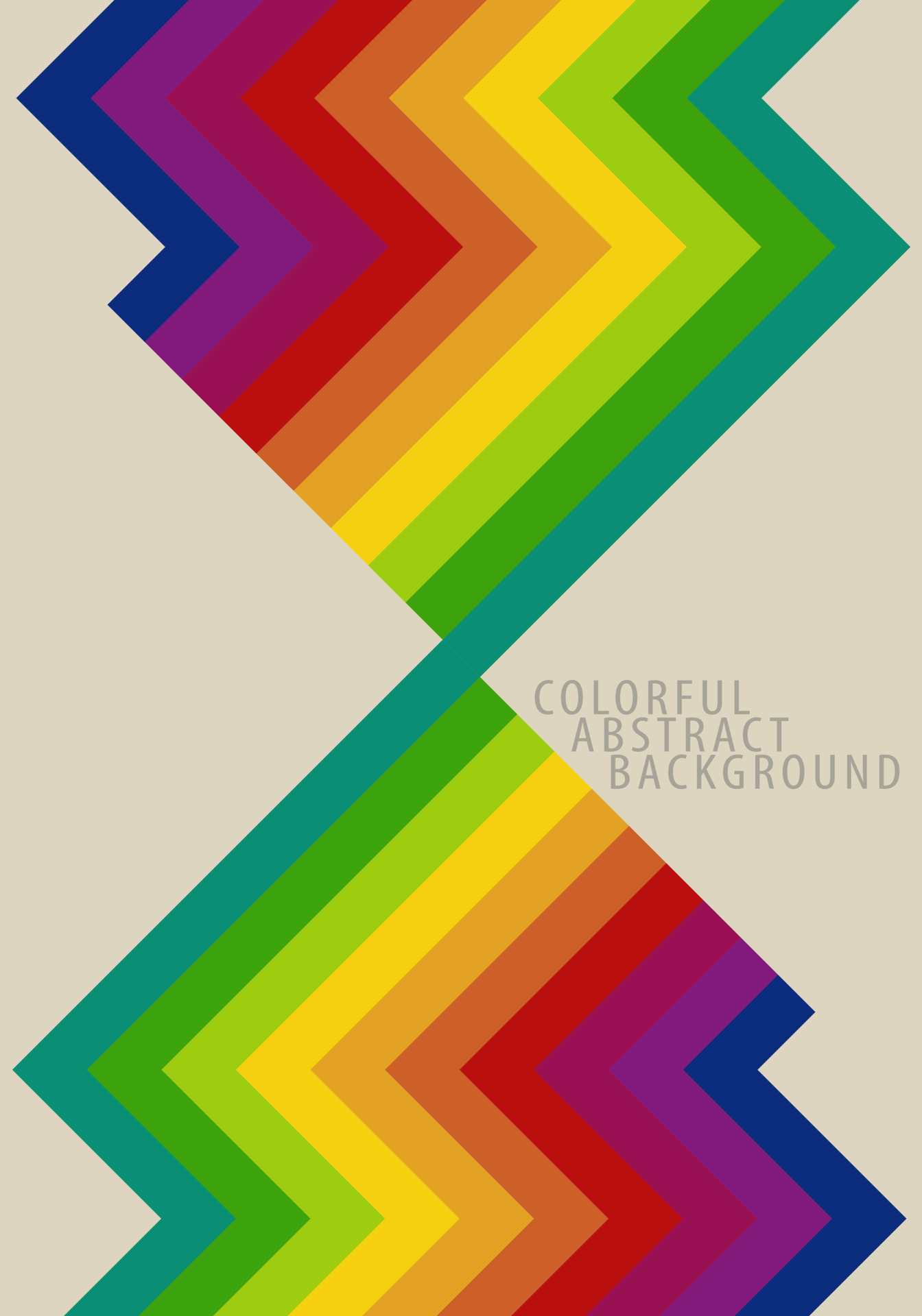 Rainbow Pattern Background Retro Zigzag Line 11049033 Vector Art at ...