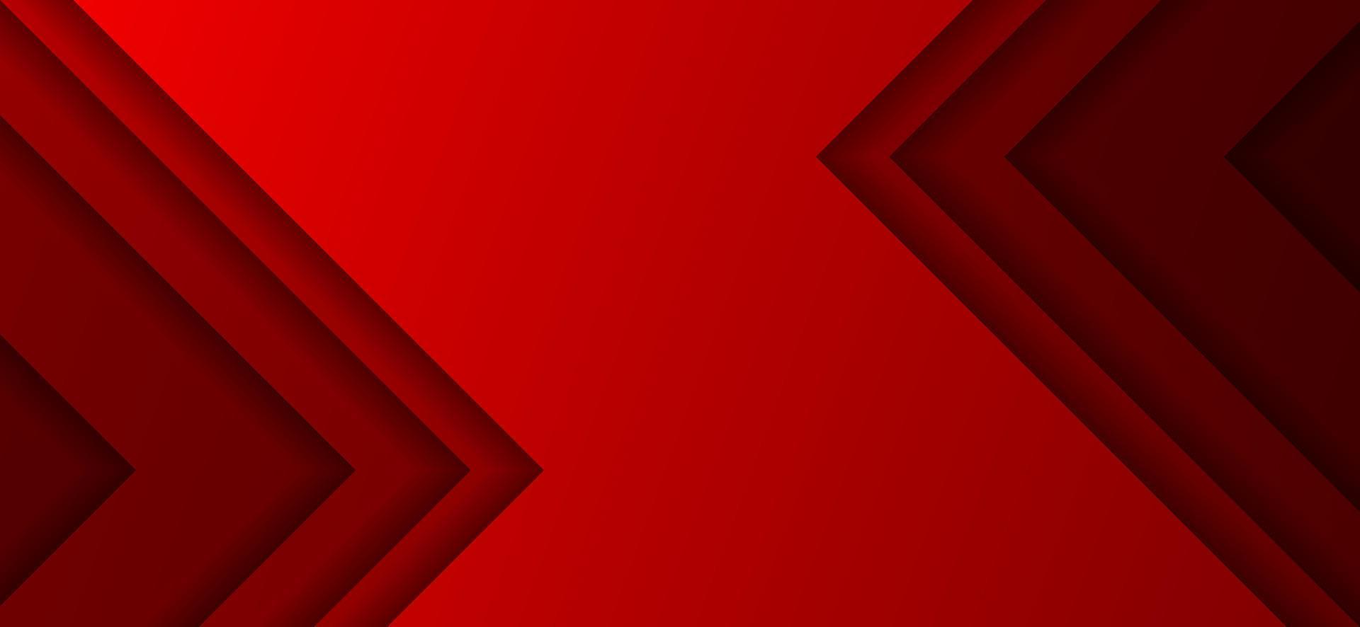 Abstract Background Red Paper Cut 3D Arrowhead vector