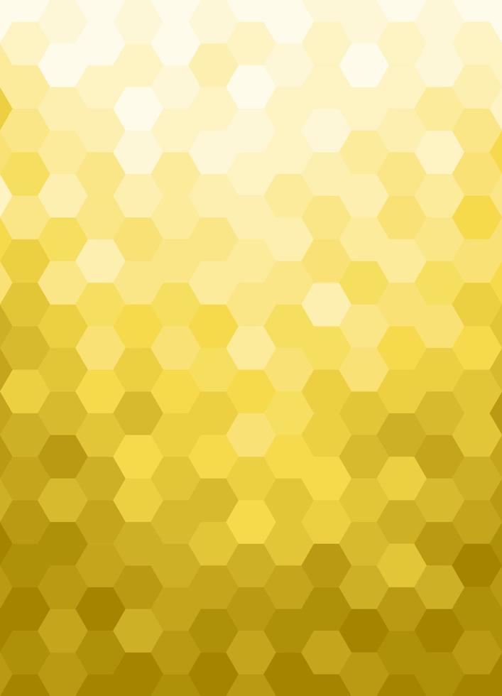 mosaico fondo patrón hexágono forma amarillo degradado vector