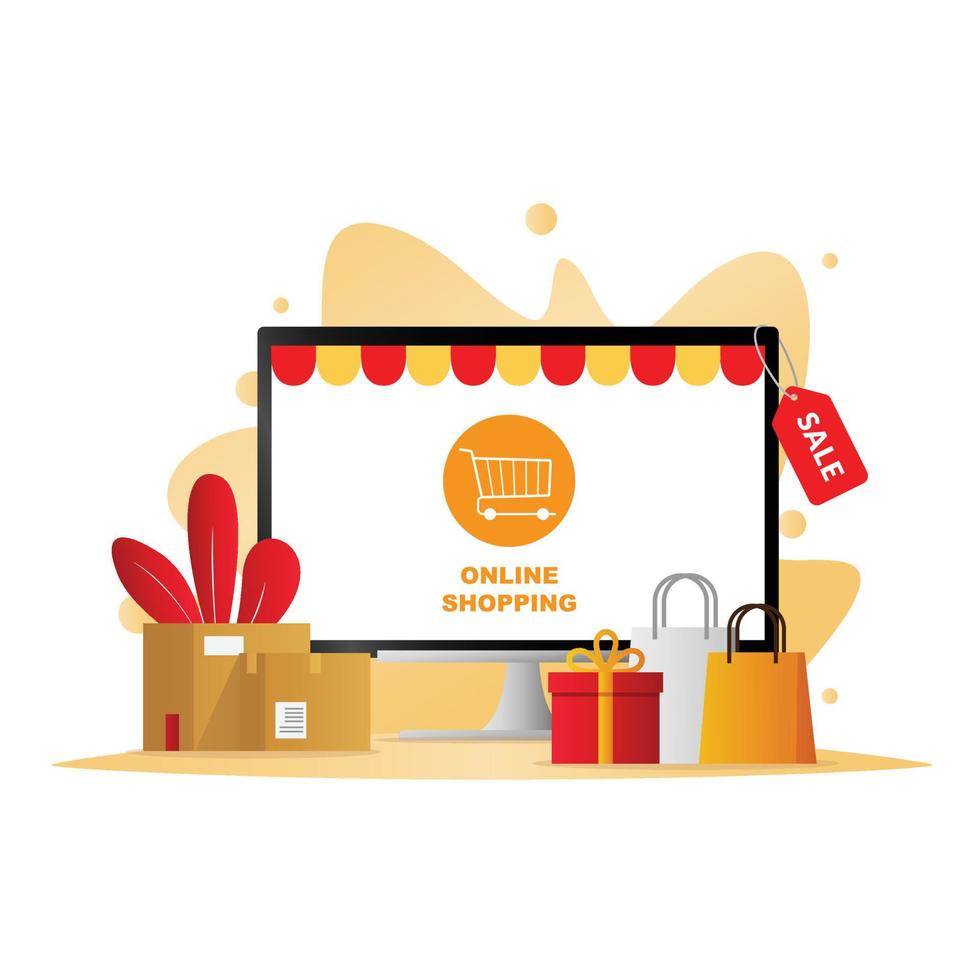 E-commerce Shopping Illustration vector