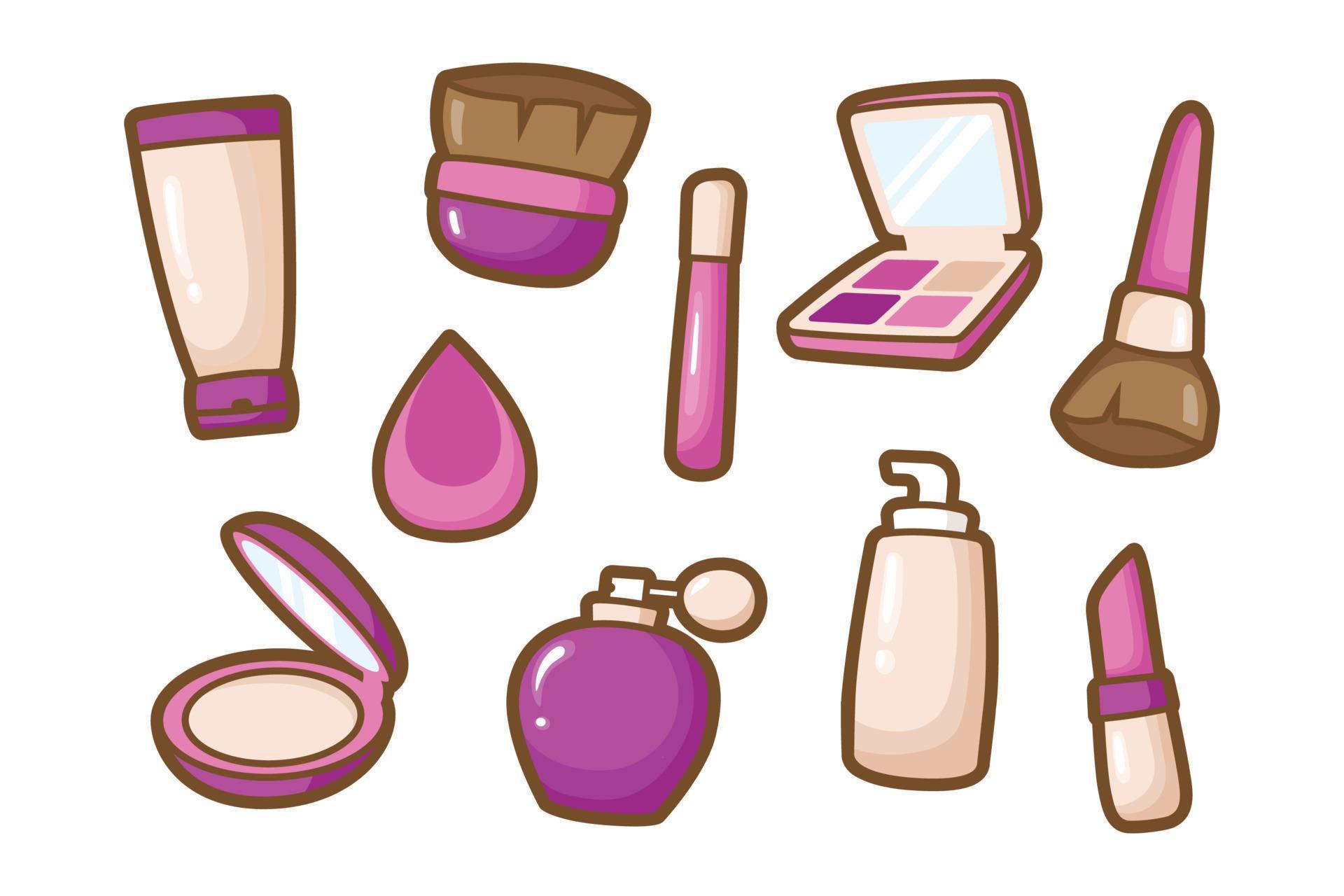Makeup Kit Illustration Cute Cartoon Style 11049158 Vector Art at Vecteezy