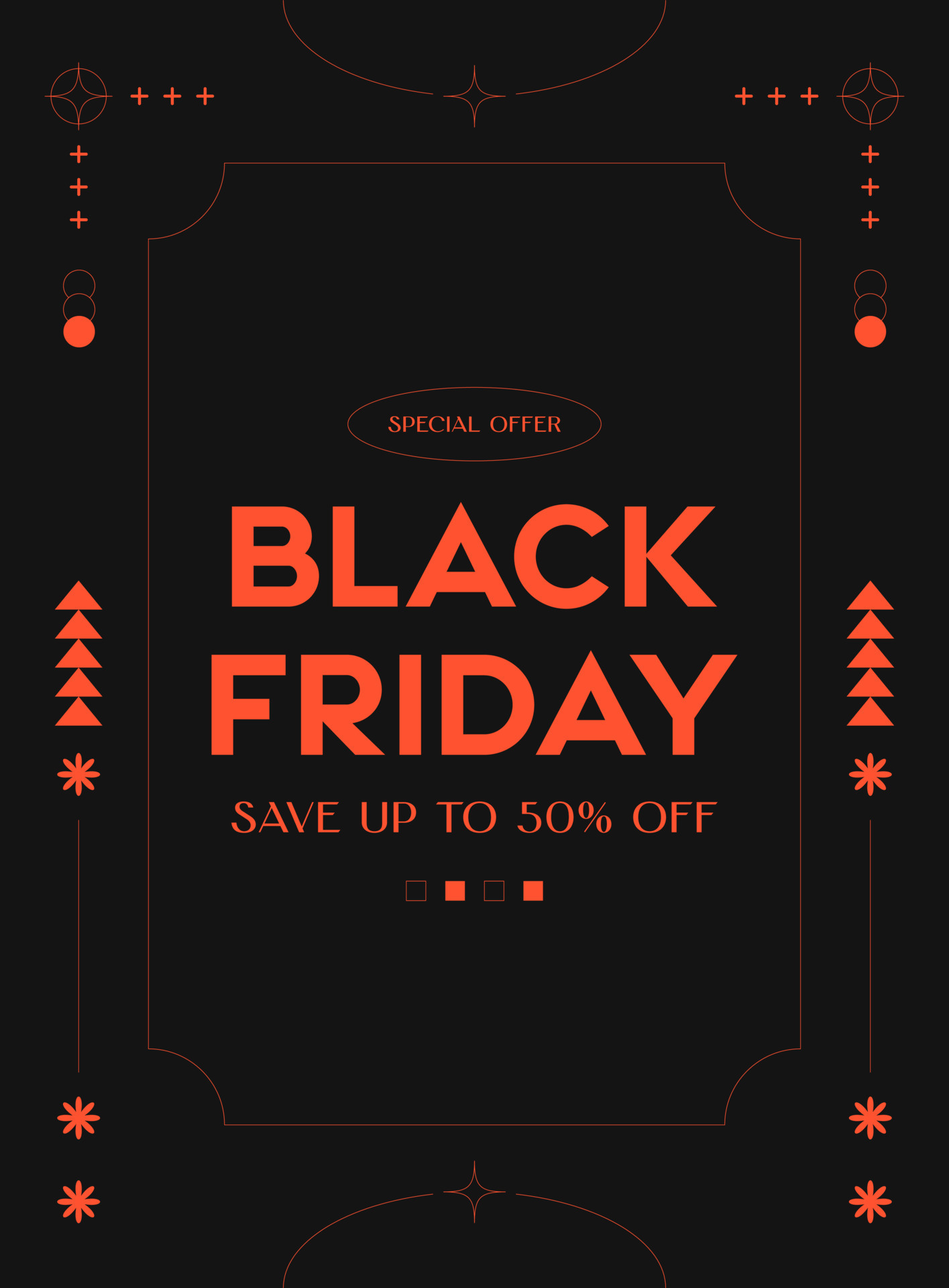Great Black Friday flyer template
