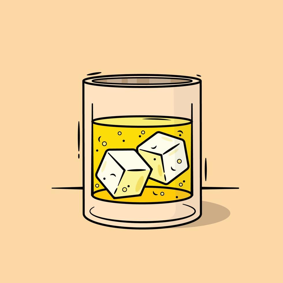 a glass of beer for weekend vector