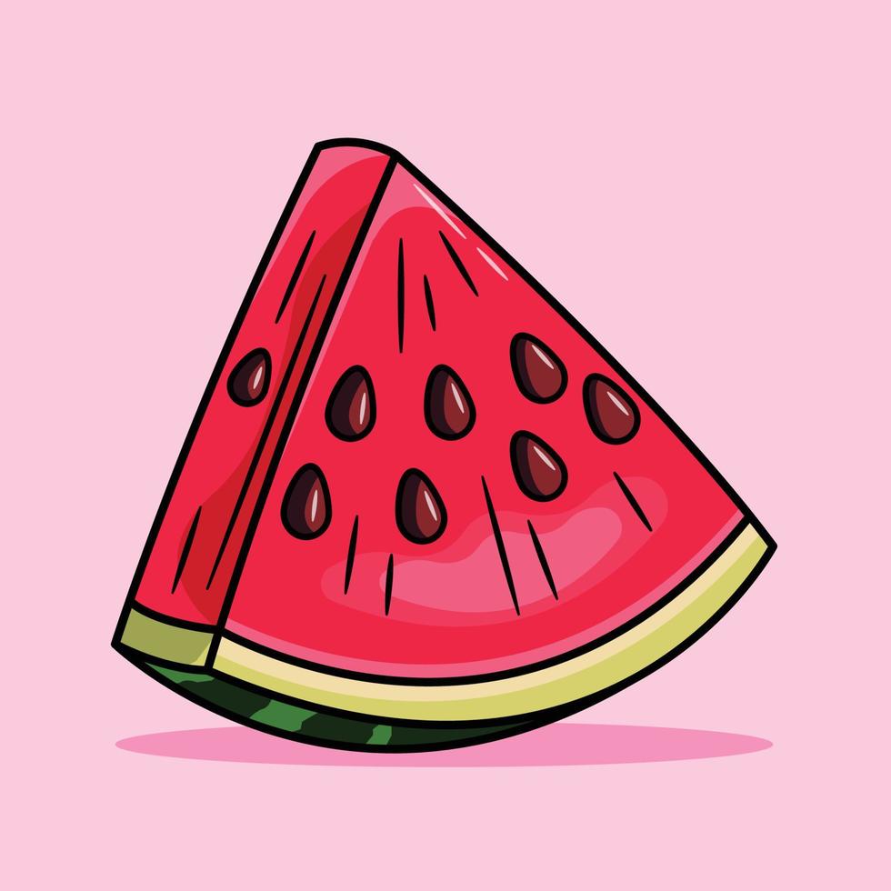 illustration of a watermelon vector