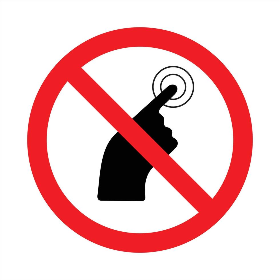 Do not touch vector