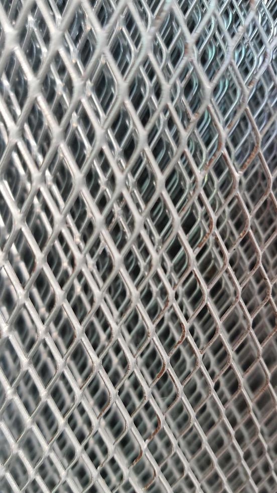 Close up photo of steel wire material, wire mesh.