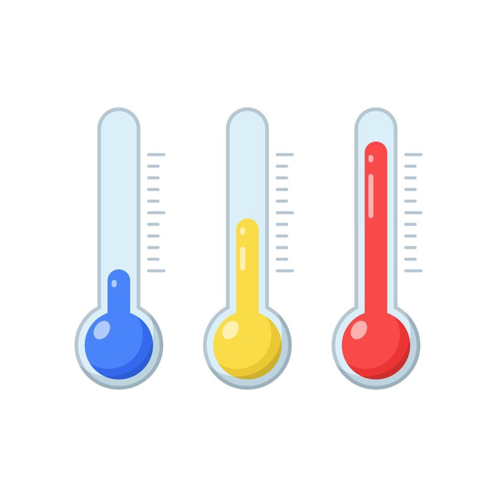 Temperature vector icon isolated on white background