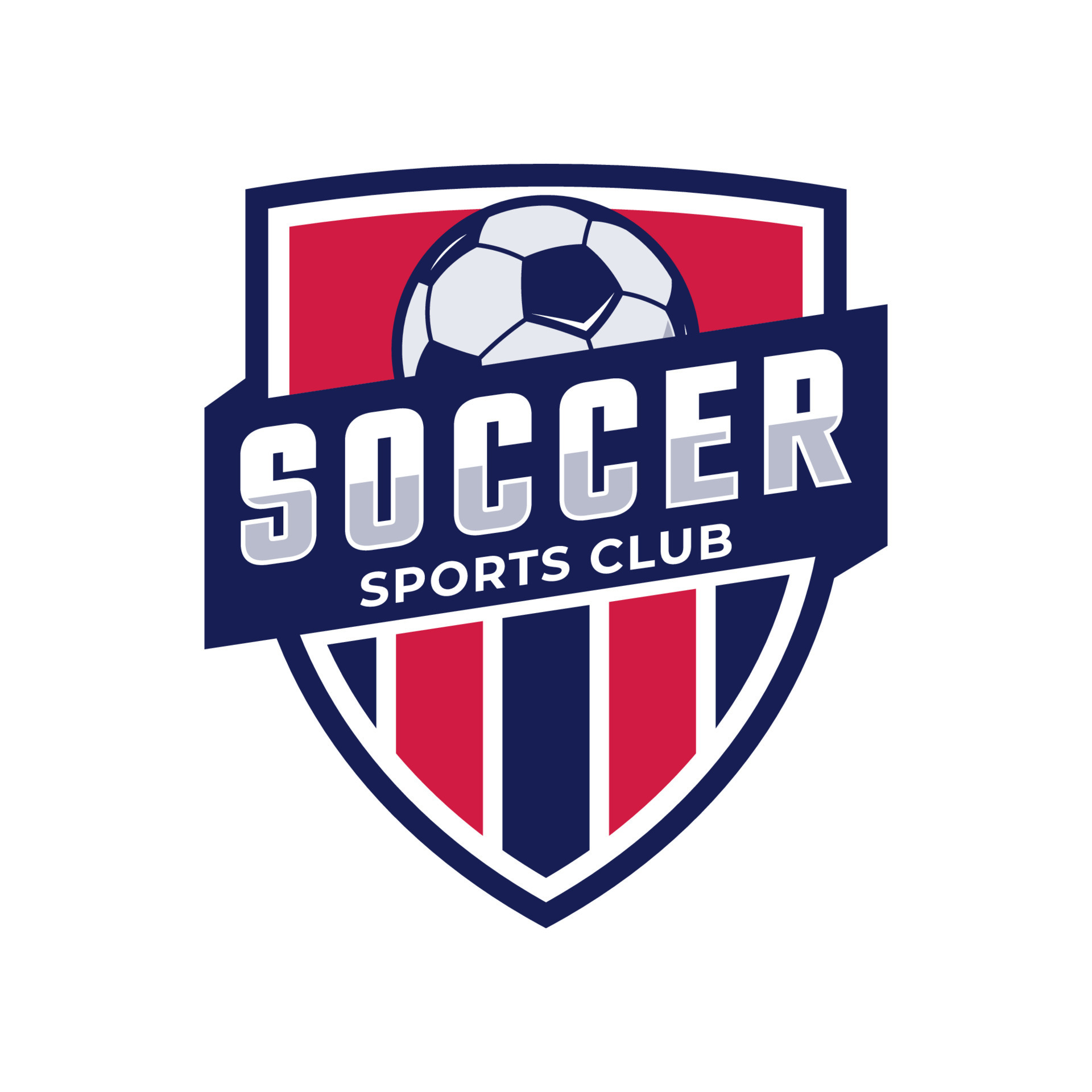 Soccer football badge logo. Sport team identity vector illustrations