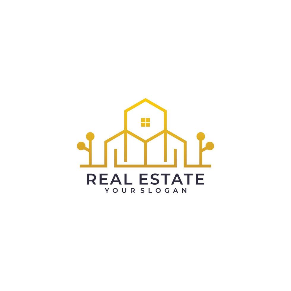 Inspirational real estate building logo design bundle vector