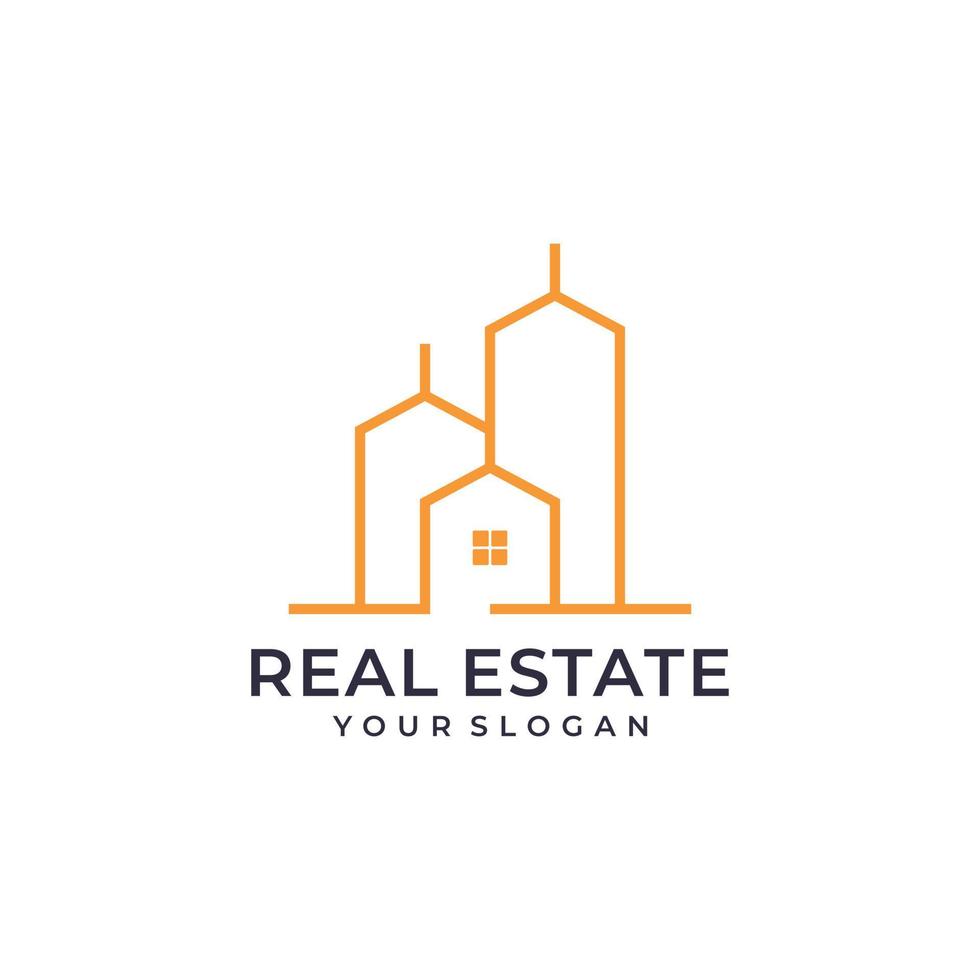 Inspirational real estate building logo design bundle vector