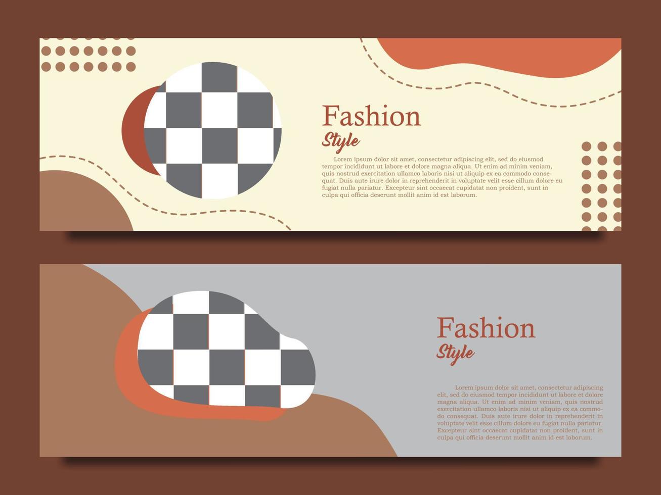 banner background design template with vintage style, suitable for use as a business promotion banner. vector